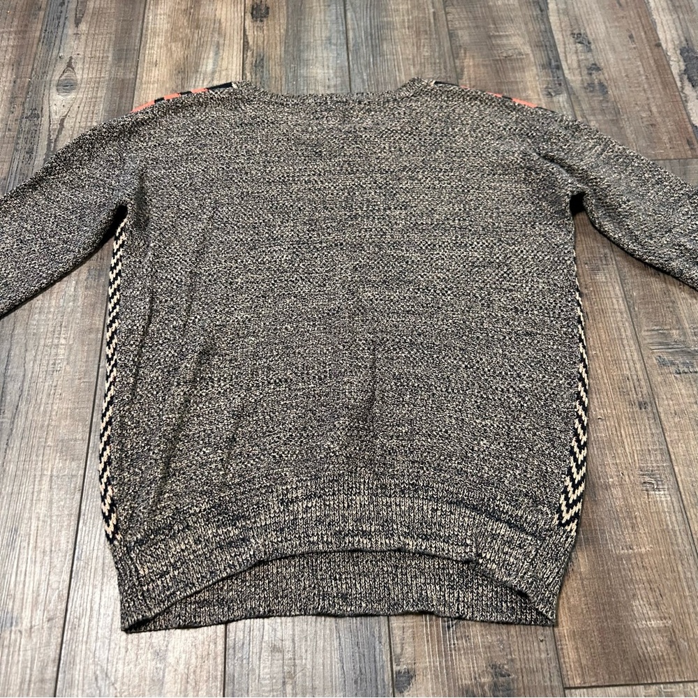 Urban Outfitters Ecote Intarsia Pullover Sweater Womens Small Boho‎ Art - Picture 2 of 6